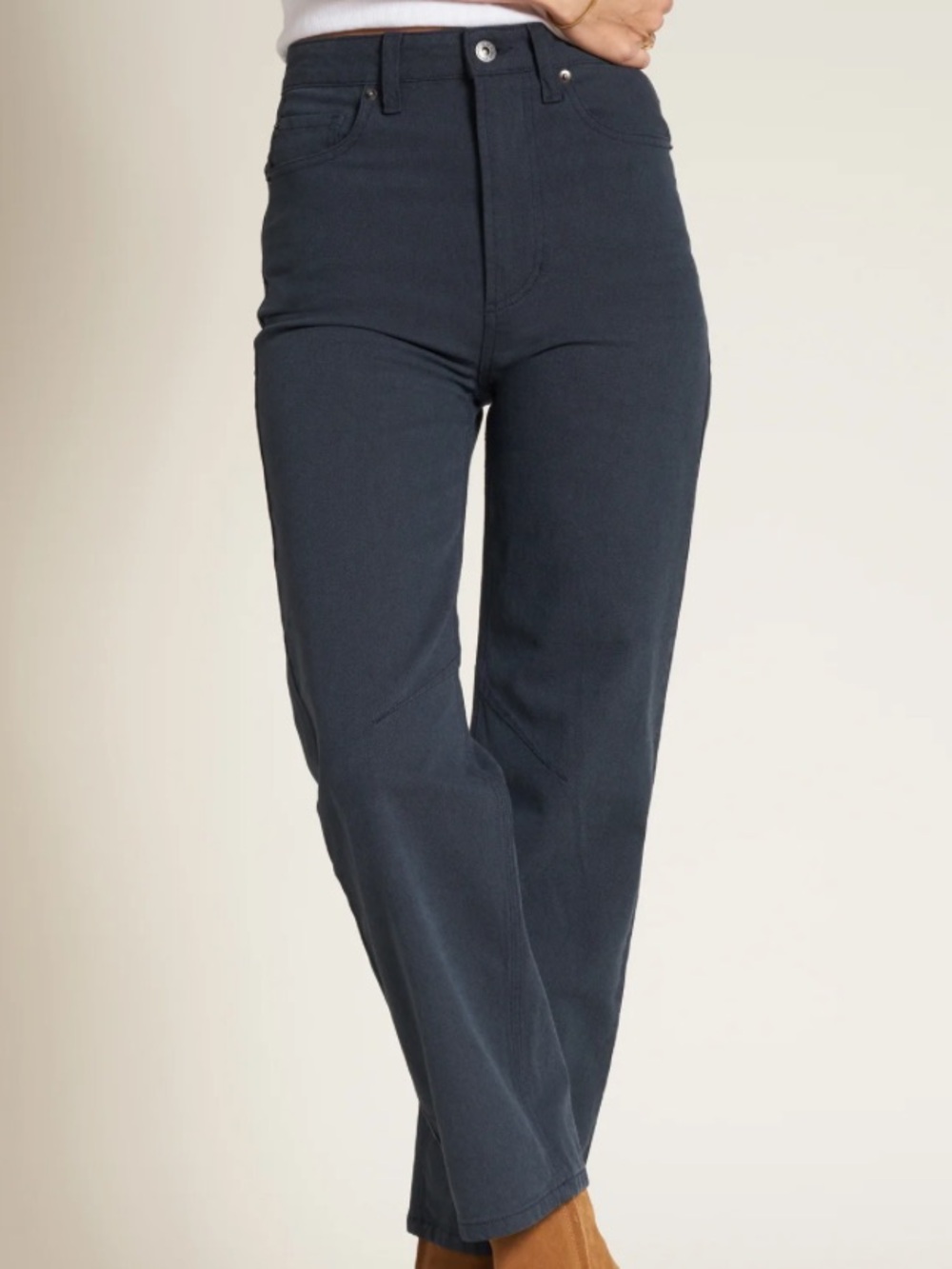 Rowan - Women's Merilee 5 pocket canvas pants. Trousers.  Navy. Size 27